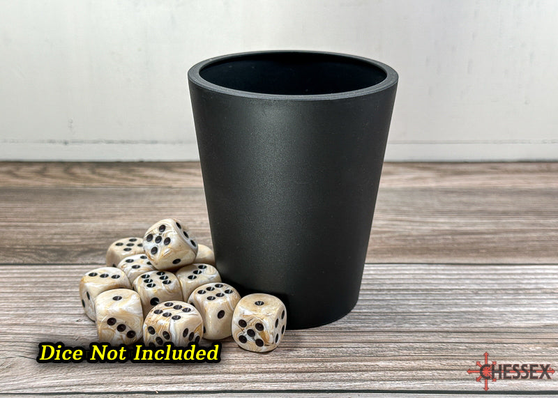 Flexible Dice Cup: Black w/ CLEAR LID | Gamers Paradise
