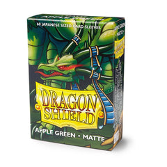Dragon Shield: Japanese Size 60ct Sleeves - Apple Green (Matte) | Gamers Paradise