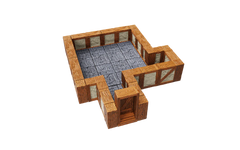 WARLOCK TILES: EXPANSION PACK - 1 IN. TOWN & VILLAGE STRAIGHT WALLS | Gamers Paradise