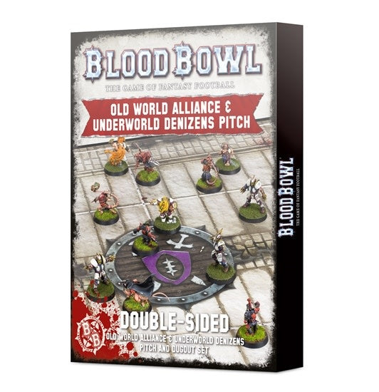 BLOOD BOWL: OLD WORLD ALLIANCE & UNDERWORLD DENIZENS PITCG  - DOUBLE SIDED PITCH & DUGOUTS | Gamers Paradise