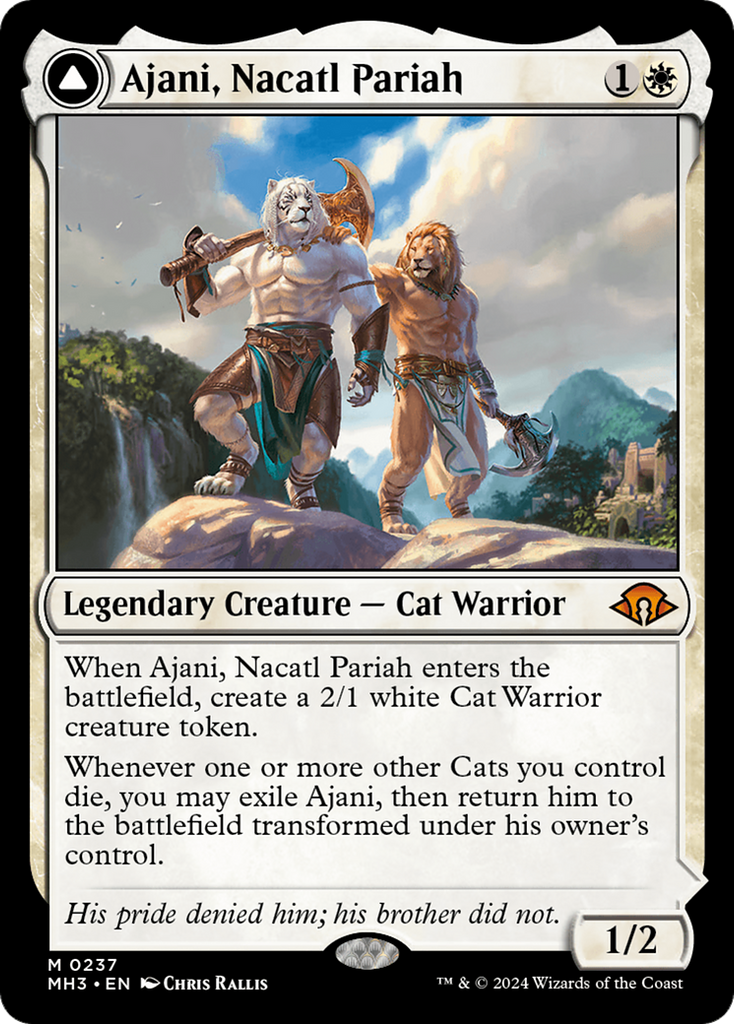 Ajani, Nacatl Pariah // Ajani, Nacatl Avenger [Modern Horizons 3] – Gamers  Paradise