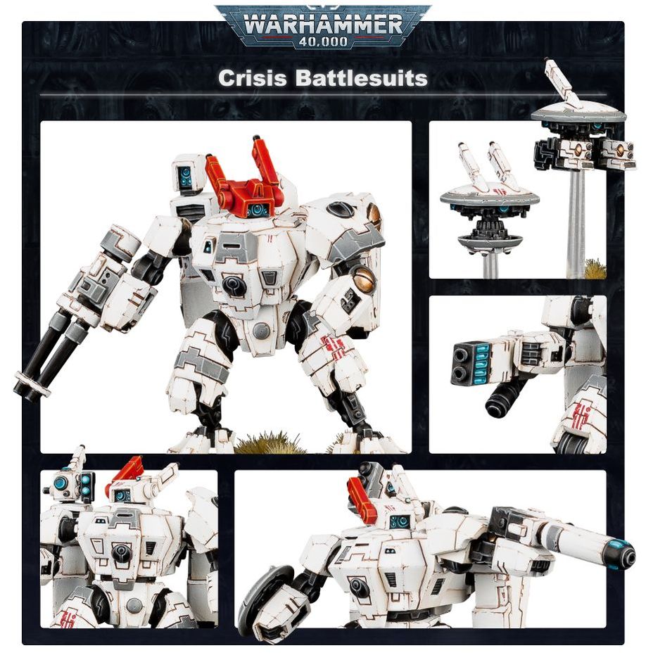 Warhammer 40k - T'au Empire - XV8 Crisis Battlesuit Team | Gamers Paradise