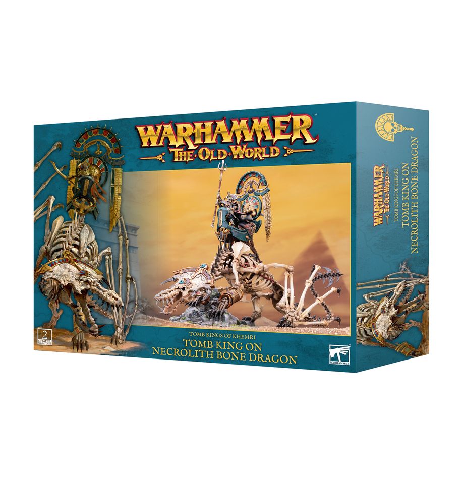 WARHAMMER: THE OLD WORLD – TOMB KINGS OF KHEMRI - TOMB KING/LICHE PRIEST ON NECROLITH BONE DRAGON | Gamers Paradise