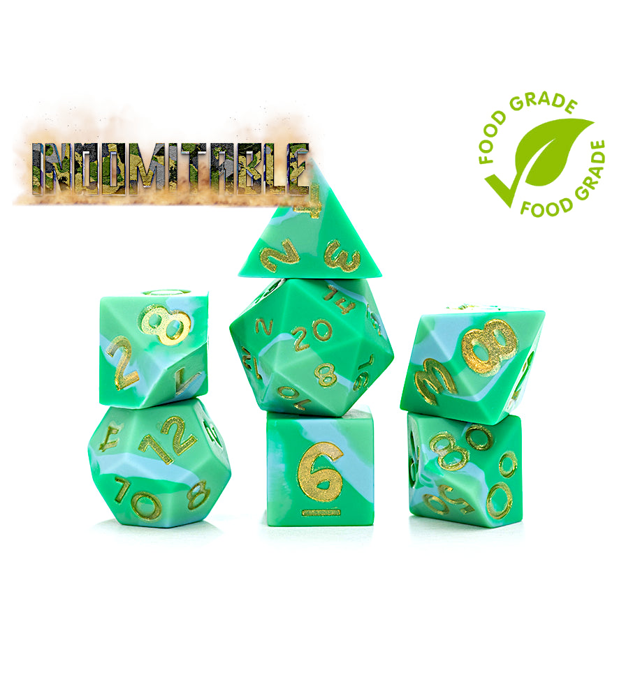“Indomitable” 16mm Silicone Anti-Stress Dice | Gamers Paradise