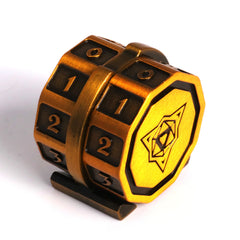 DIE HARD DICE - V2 LifeLink Counter - Battleworn Gold | Gamers Paradise