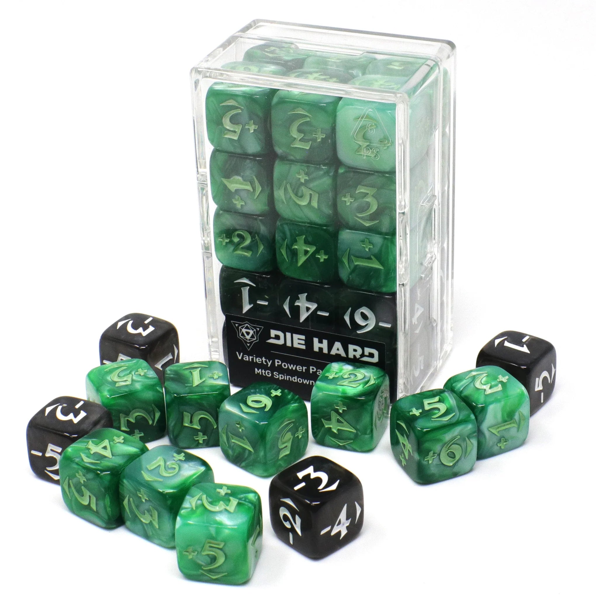 DIE HARD DICE - MtG Spindown Counters - Variety Power Pack - Green | Gamers Paradise