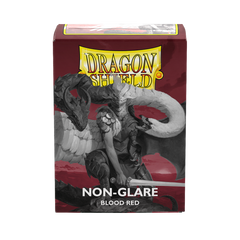 Dragon Shield Non-Glare Matte Blood Red Sleeves (100-Pack) | Gamers Paradise