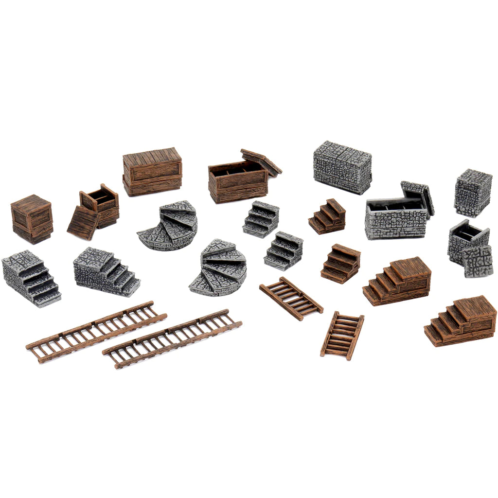 WARLOCK TILES: ACCESSORY - STAIRS & LADDERS | Gamers Paradise