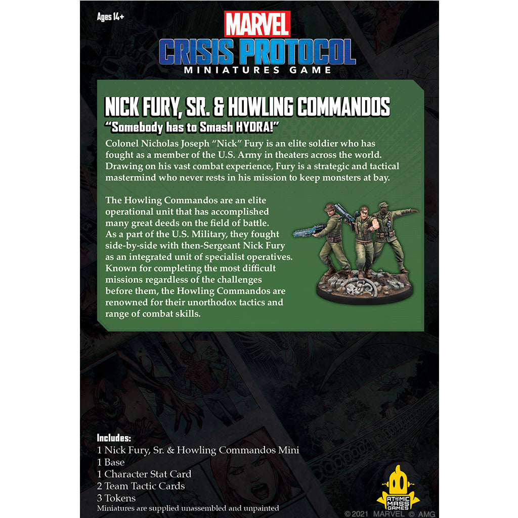 MARVEL: CRISIS PROTOCOL - NICK FURY, SR. & HOWLING COMMANDOS | Gamers Paradise