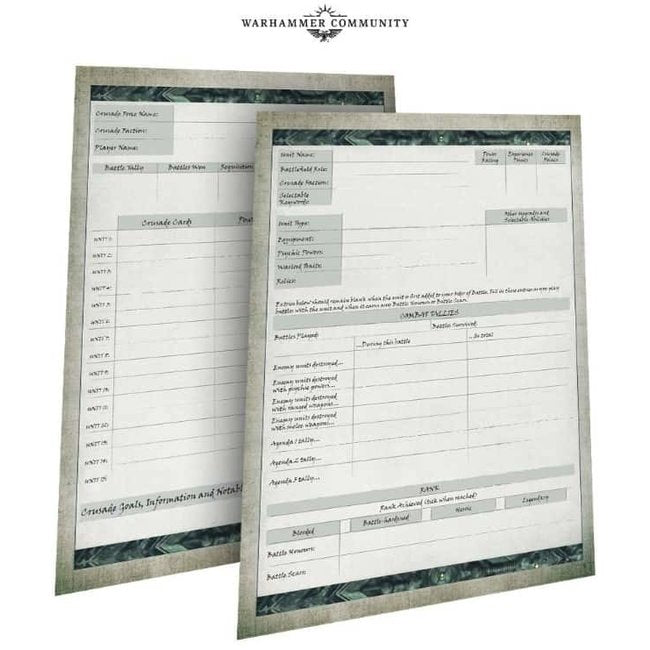 Warhammer 40k - Crusade Journal Player's Pack | Gamers Paradise