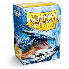 Dragon Shield: Standard 100ct Sleeves - Sapphire (Matte) | Gamers Paradise