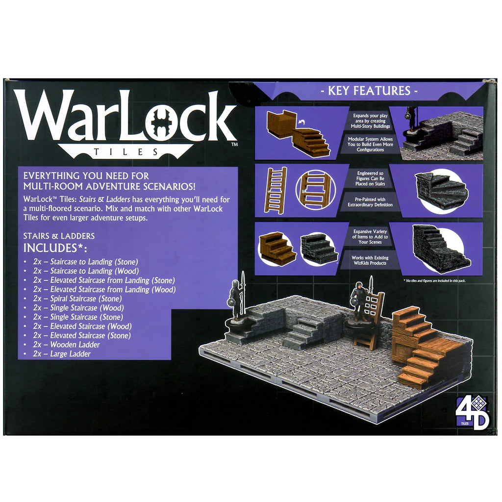 WARLOCK TILES: ACCESSORY - STAIRS & LADDERS | Gamers Paradise