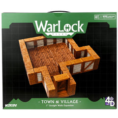 WARLOCK TILES: EXPANSION PACK - 1 IN. TOWN & VILLAGE STRAIGHT WALLS | Gamers Paradise