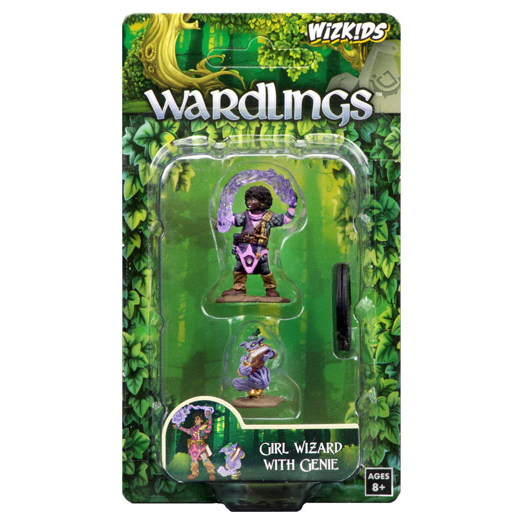 WizKids Wardlings Painted Miniatures: Girl Wizard & Genie | Gamers Paradise