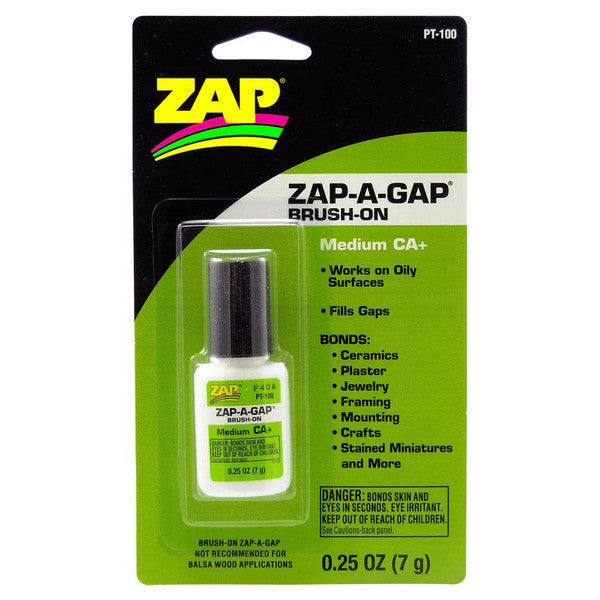 Zap 100 / PT-100 - Zap-A-Gap CA+ Brush-On -- 1/4oz 7.4mL | Gamers Paradise