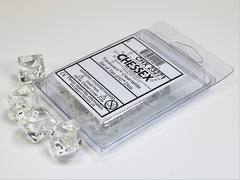 CHESSEX TRANSLUCENT DICE: CLEAR & WHITE SETS | Gamers Paradise