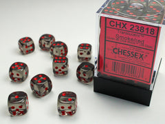 CHESSEX TRANSLUCENT DICE: SMOKE & RED SETS | Gamers Paradise