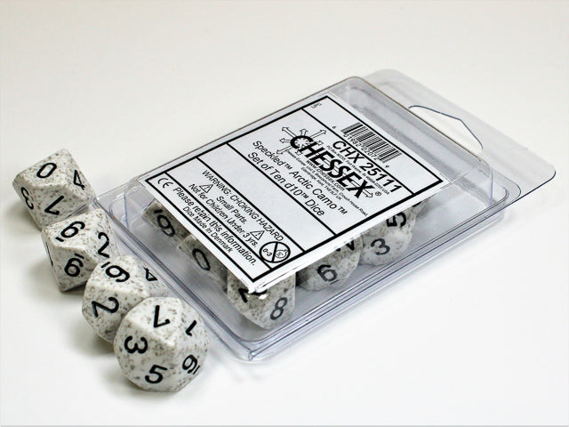 CHESSEX SPECKLED® DICE: ARTIC CAMO SETS | Gamers Paradise