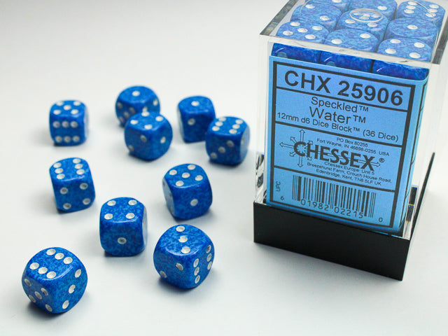 CHESSEX SPECKLED DICE: WATER | Gamers Paradise