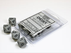 CHESSEX OPAQUE DICE: DARK GREY & BLACK | Gamers Paradise