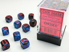 CHESSEX GEMINI DICE: BLACK-STARLIGHT & RED SETS | Gamers Paradise