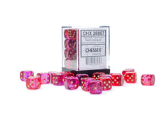 CHESSEX GEMINI TRANSLUCENT DICE: RED-VIOLTER & GOLD SETS | Gamers Paradise