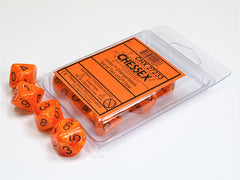 CHESSEX VORTEX DICE: VORTEX ORANGE & BLACK SETS | Gamers Paradise