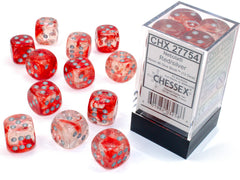 CHESSEX NEBULA DICE: RED & SILVER SETS | Gamers Paradise