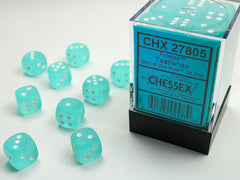 CHESSEX FROSTED DICE: TEAL& WHITE | Gamers Paradise