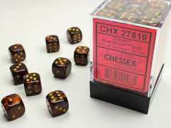 CHESSEX SCARAB DICE: BLUE BLOOD & GOLD SETS | Gamers Paradise