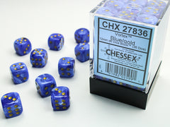 CHESSEX VORTEX DICE: BLUE/GOLD | Gamers Paradise