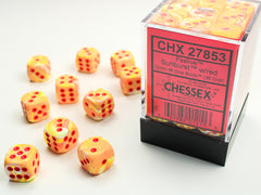 CHESSEX FESTIVE DICE: SUNBURST & RED SETS | Gamers Paradise