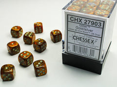 CHESSEX GLITTER DICE: GOLD & SILVER SETS | Gamers Paradise