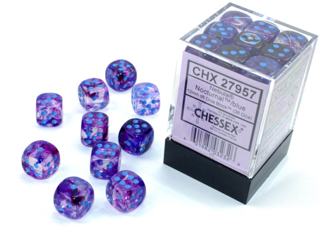 CHESSEX NEBULA DICE: NOCTURNAL & BLUE SETS | Gamers Paradise