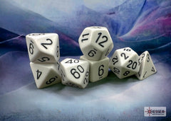 CHESSEX OPAQUE DICE: WHITE & BLACK | Gamers Paradise