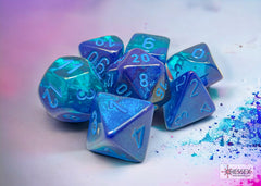 CHESSEX GEMINI DICE: BLUE-BLUE & LIGHT BLUE SETS | Gamers Paradise