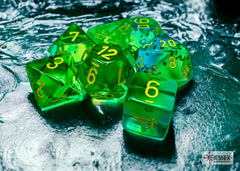 CHESSEX TRANSLUCENT DICE: GREEN-TEAL & YELLOW SETS | Gamers Paradise