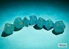 CHESSEX BOREALIS DICE: TEAL & GOLD SETS | Gamers Paradise