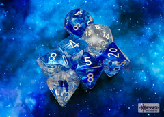 CHESSEX NEBULA DICE: DARK BLUE & WHITE SETS | Gamers Paradise
