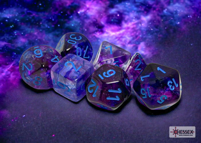 CHESSEX NEBULA DICE: NOCTURNAL & BLUE SETS | Gamers Paradise