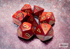 CHESSEX SCARAB DICE: SCARLET & GOLD SETS | Gamers Paradise