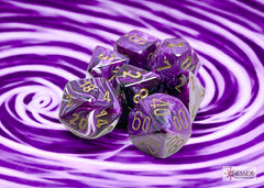 CHESSEX VORTEX DICE: VORTEX PURPLE & GOLD SETS | Gamers Paradise