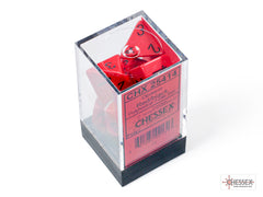 CHESSEX OPAQUE DICE: RED & BLACK | Gamers Paradise