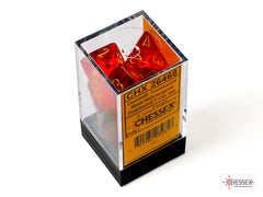 CHESSEX GEMINI DICE: RED-YELLOW/GOLD | Gamers Paradise