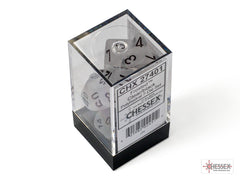 CHESSEX FROSTED DICE: CLEAR & BLACK SETS | Gamers Paradise