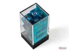 CHESSEX PHANTOM DICE: TEAL & GOLD SETS | Gamers Paradise