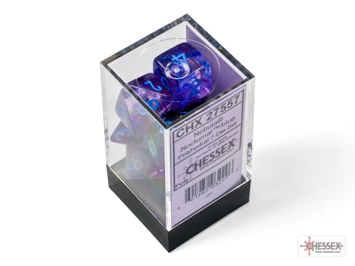 CHESSEX NEBULA DICE: NOCTURNAL & BLUE SETS | Gamers Paradise