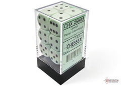 CHESSEX OPAQUE DICE: PASTEL GREEN & BLACK | Gamers Paradise