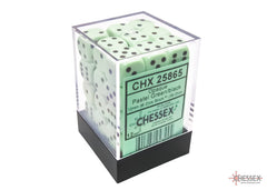 CHESSEX OPAQUE DICE: PASTEL GREEN & BLACK | Gamers Paradise