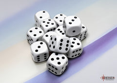 CHESSEX OPAQUE DICE: WHITE & BLACK | Gamers Paradise